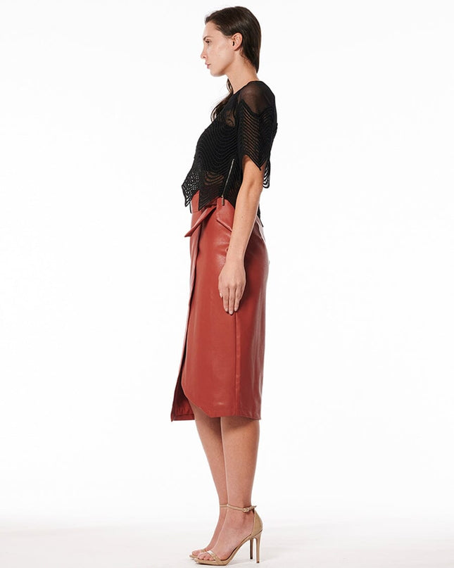 Waveform Sheer Mesh Statement Top