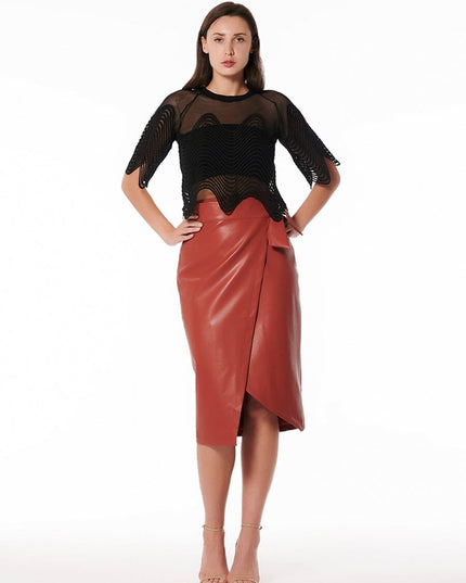 Waveform Sheer Mesh Statement Top