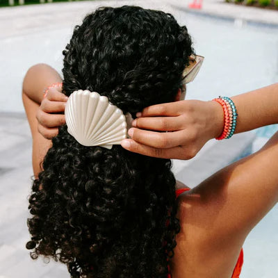 Shimmering Shell Flat Clip- Teleties