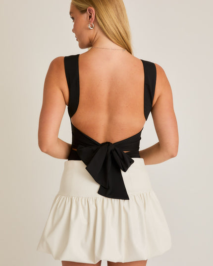 Tie Me Up Bodysuit - Black