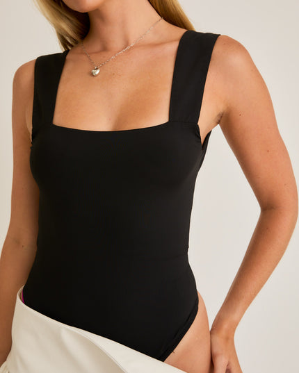 Tie Me Up Bodysuit - Black
