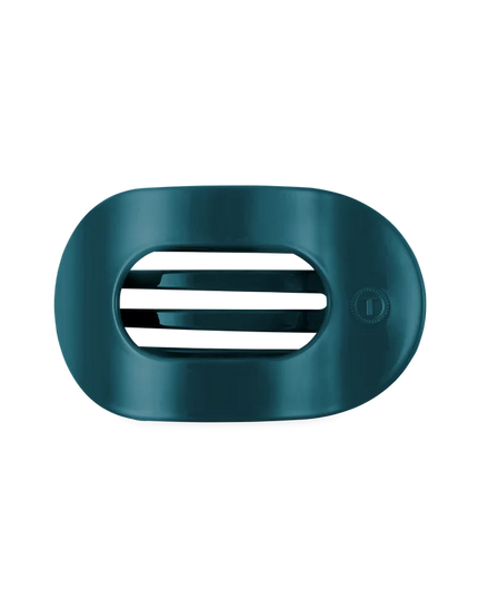 Teal With It Flat Round Hair Clip-Teleties