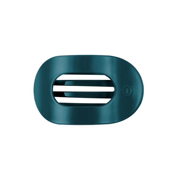 Teal With It Flat Round Hair Clip-Teleties