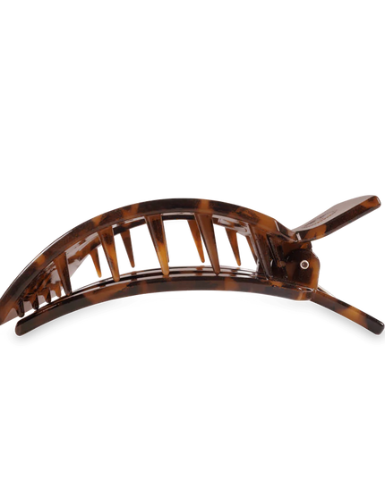 Tortoise Flat Square Hair Clip- Teleties