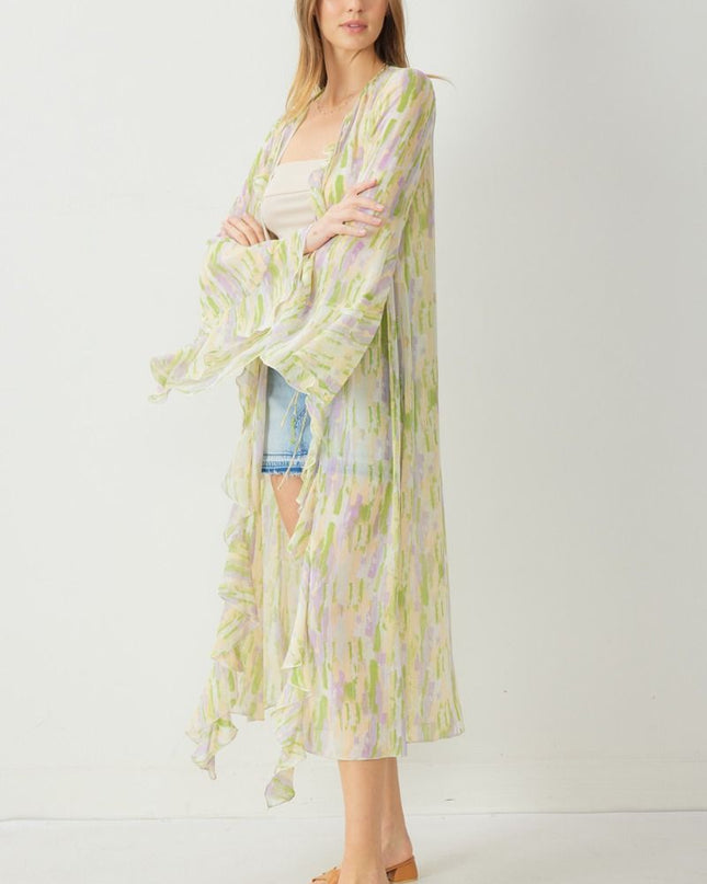 Maybe It's Magic Watercolor Kimono