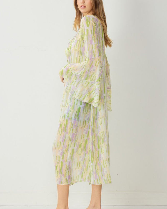 Maybe It's Magic Watercolor Kimono