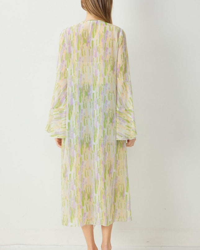 Maybe It's Magic Watercolor Kimono