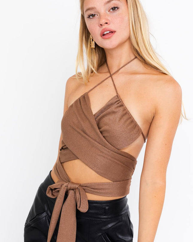 That's A Wrap! Top Taupe