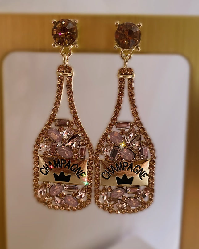 shine on champagne earrings