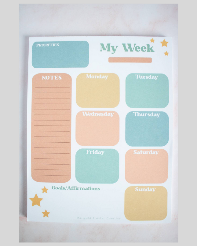 Marigold & Aster Weekly Planner