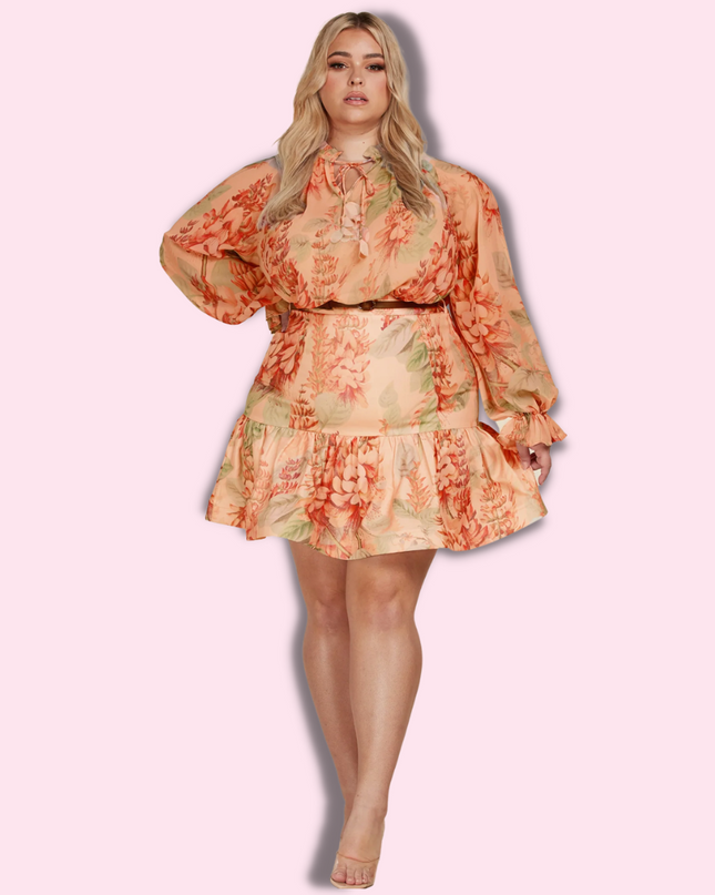 falling into floral set- plus