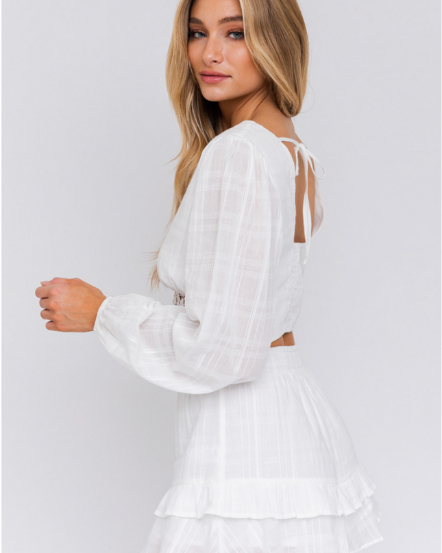 venetian donna crop top