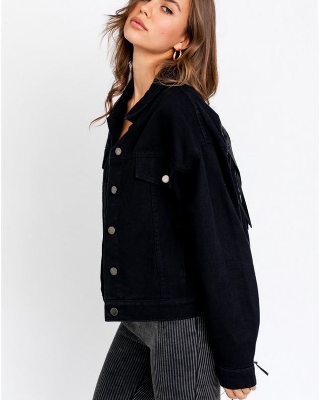 Good Fringe Jacket- Black