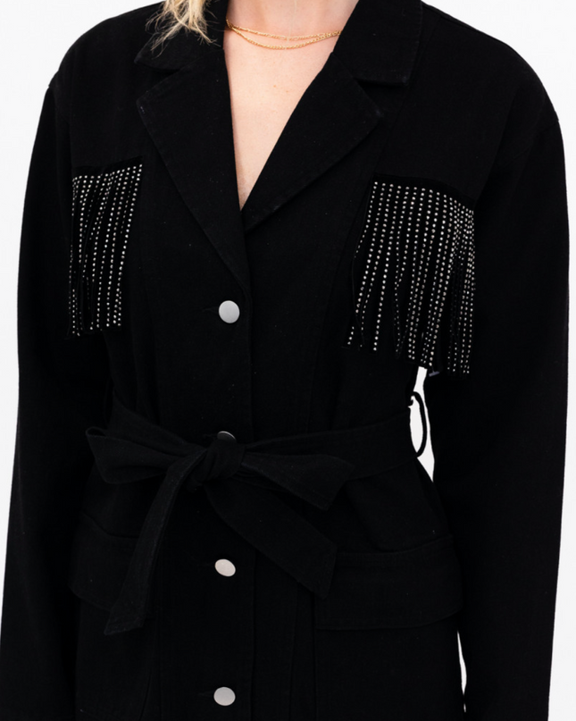 Rhinestoned Cowgirl Fringe Dress