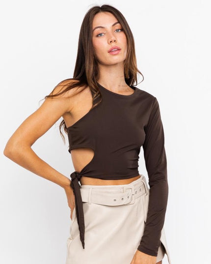 Cocoa Cutie Asymmetrical Top