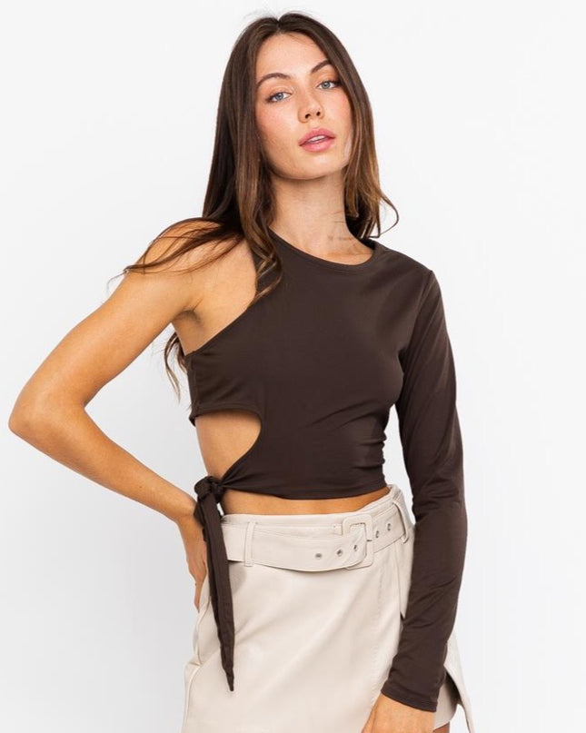 Cocoa Cutie Asymmetrical Top