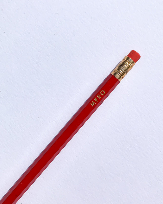 Rom-Com Pencil Set - Red & Gold