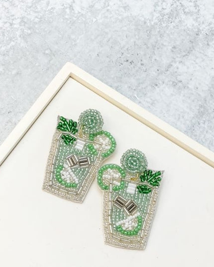 Mint To Beaded Earrings