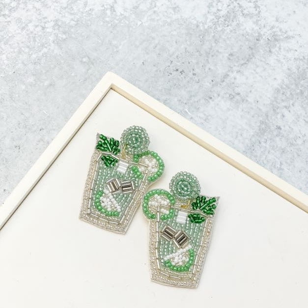 Mint To Beaded Earrings