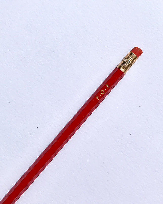 Rom-Com Pencil Set - Red & Gold