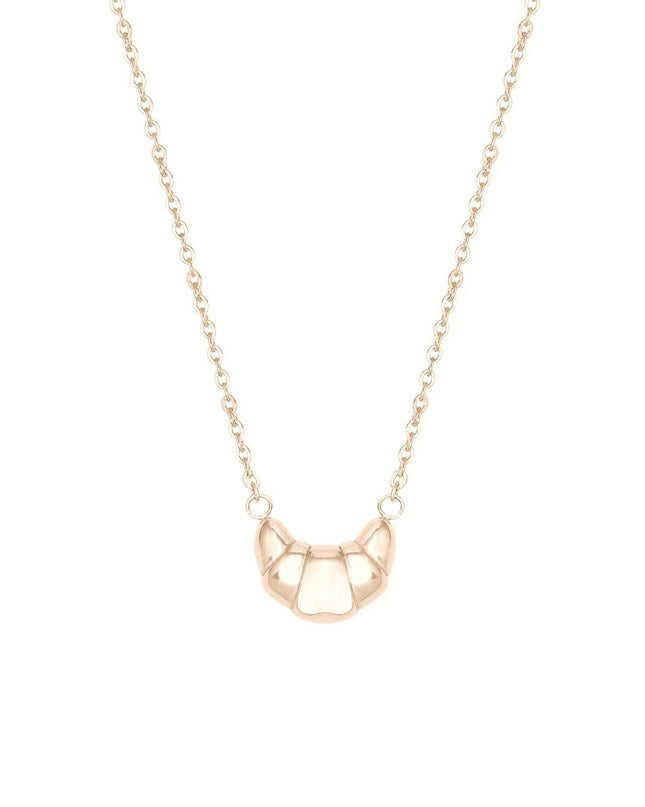 Croissant My Heart Necklace- Gold Plated