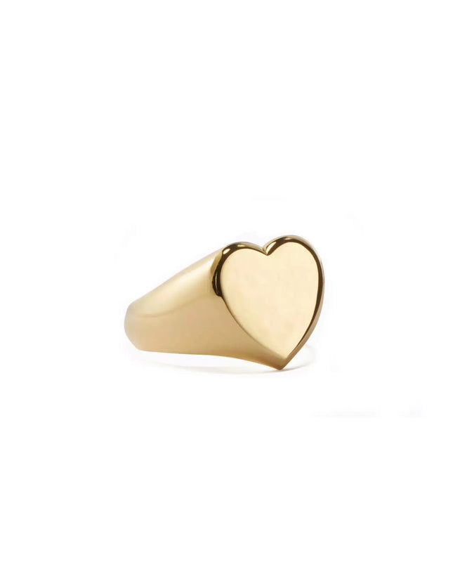 Heart On Signet Ring
