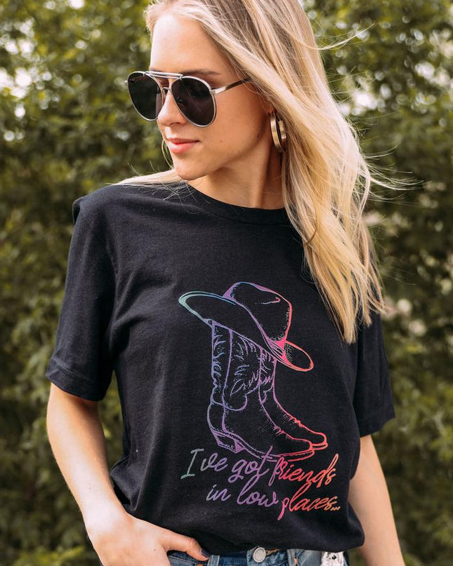 Low Places- Boots & Booze Tee