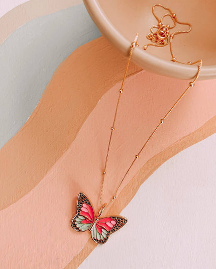 Butterfly, Sugar, Baby Necklace