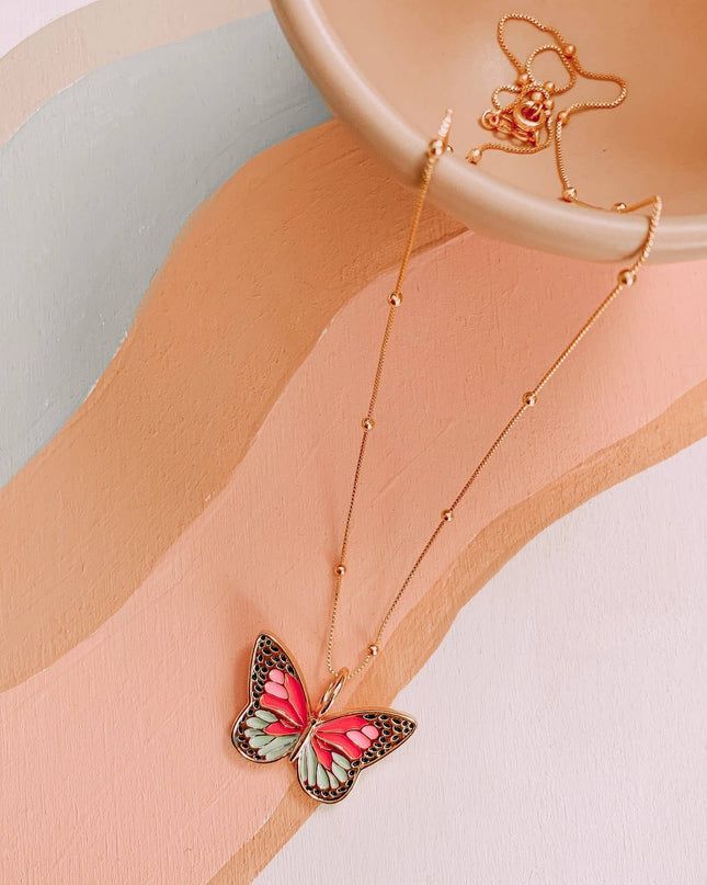 Butterfly, Sugar, Baby Necklace