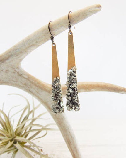 Pyrite Feels Right Drop Earrings