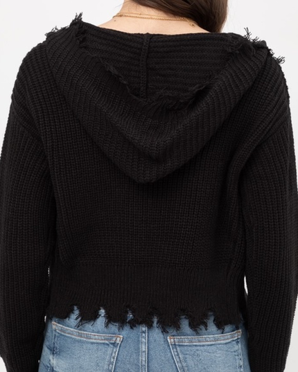 Raw Edge O-Ring Sweater