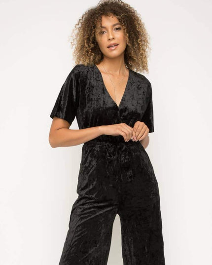 Black Velvet If You Please Jumpsuit