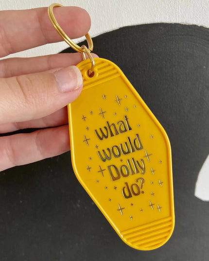Dolly's Advice Keychain- Yellow