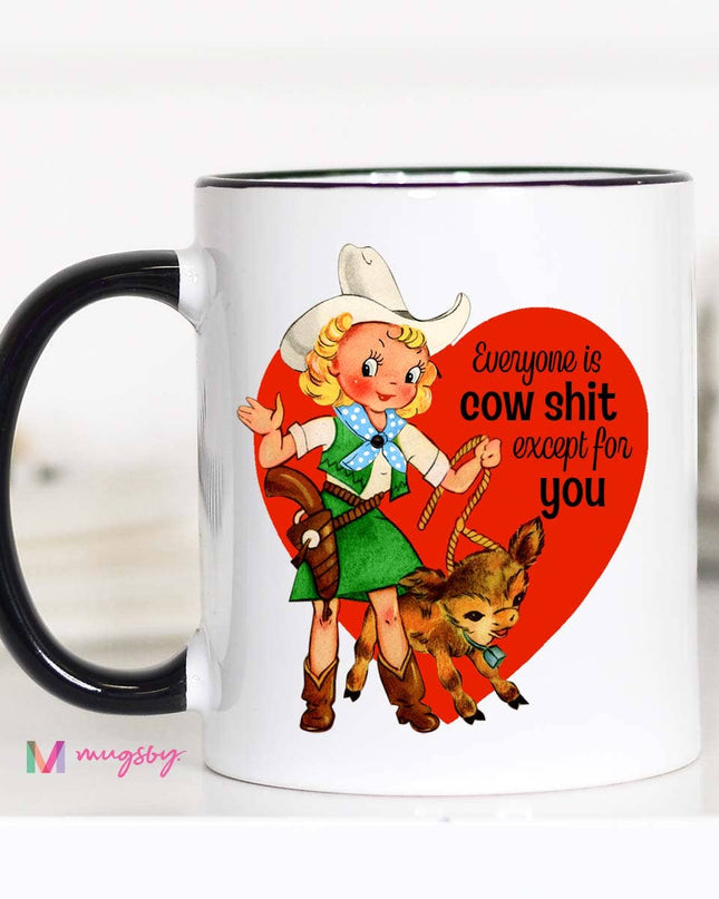 cow patty mug