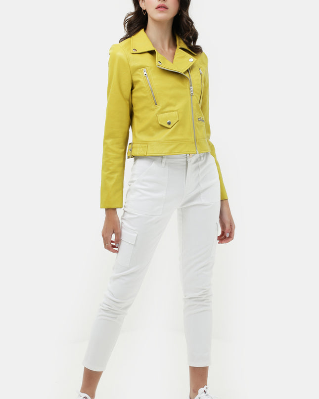 Lime Moto Jacket