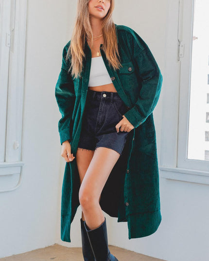green to the maxi jacket
