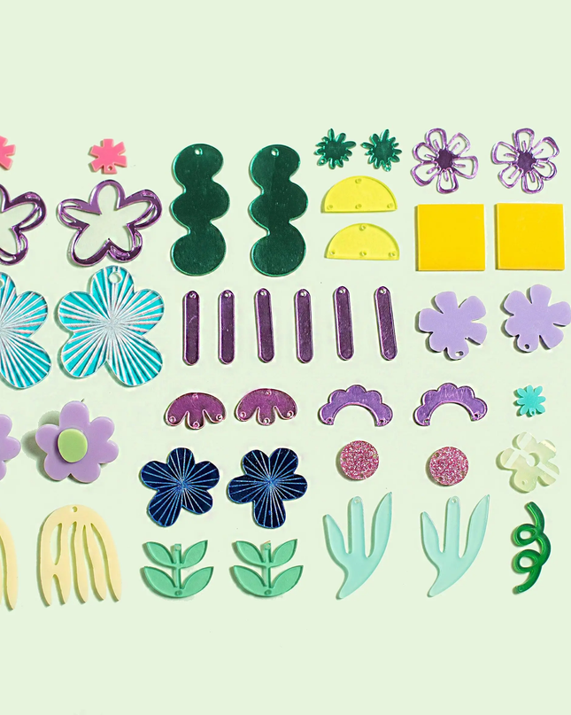 Flourish Acrylic Earring Diy Kit - Funky Fun You