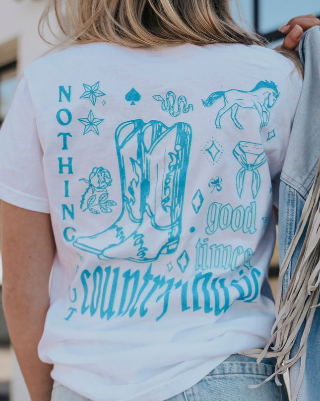 country music & immaculate vibes tee