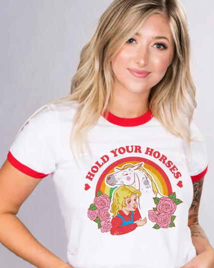 Horse Girl Ringer Tee