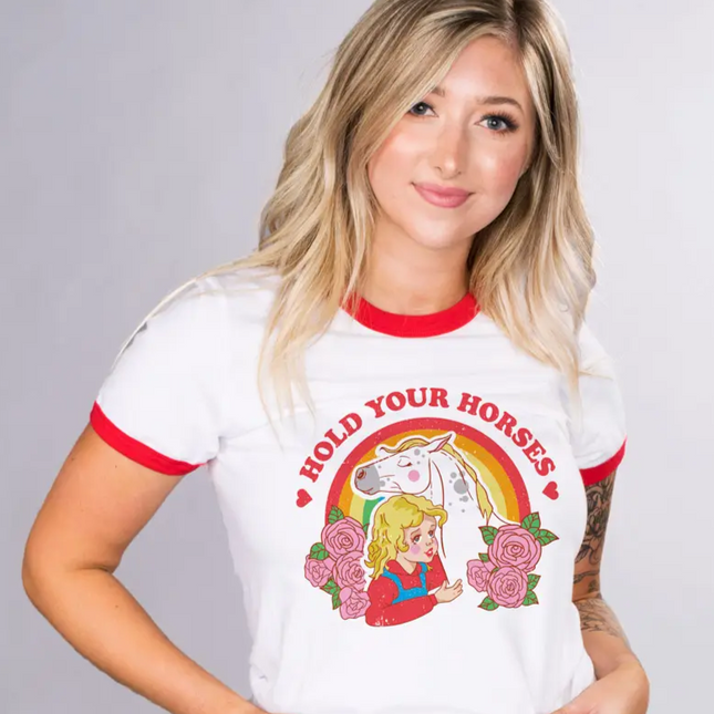 Horse Girl Ringer Tee