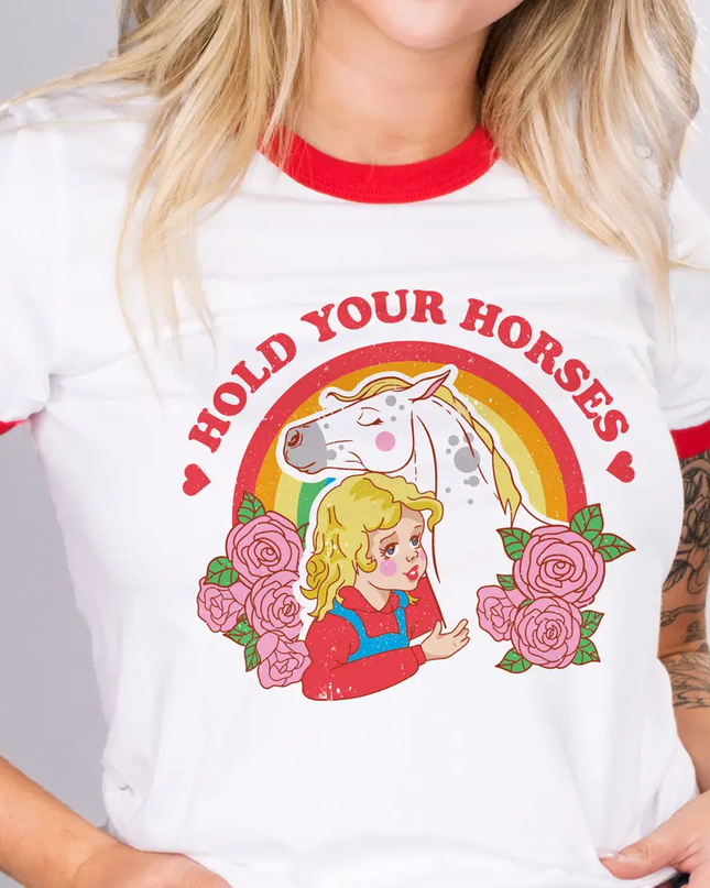 Horse Girl Ringer Tee