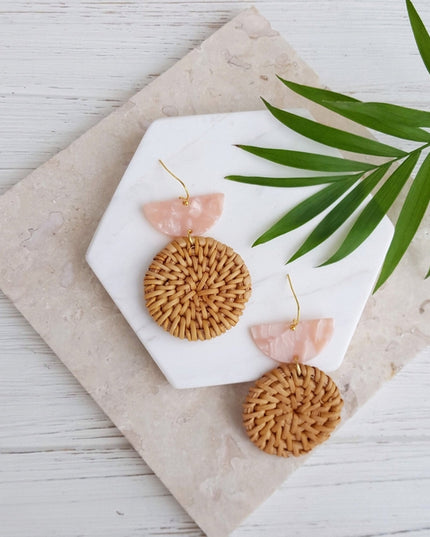 Rattan Drop Earrings