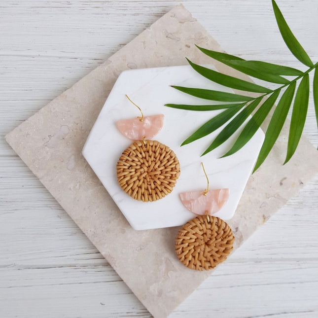 Rattan Drop Earrings
