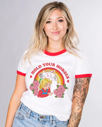 Horse Girl Ringer Tee
