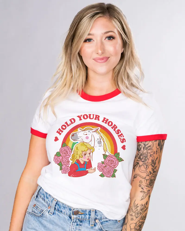 Horse Girl Ringer Tee