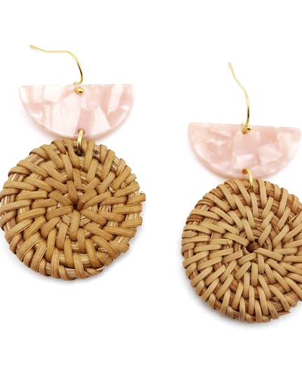 Rattan Drop Earrings