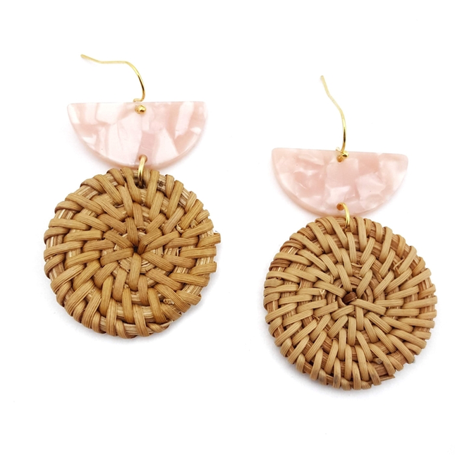Rattan Drop Earrings