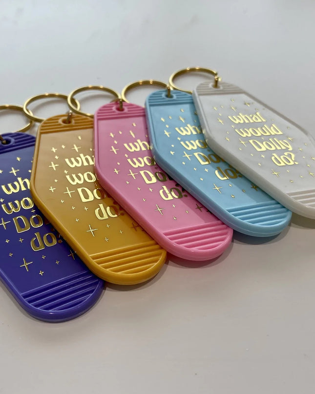 Dolly's Advice Keychain- Yellow