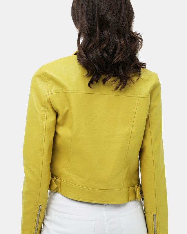 Lime Moto Jacket