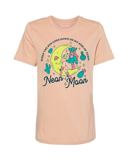 Neon Moon Cowgirl Tee